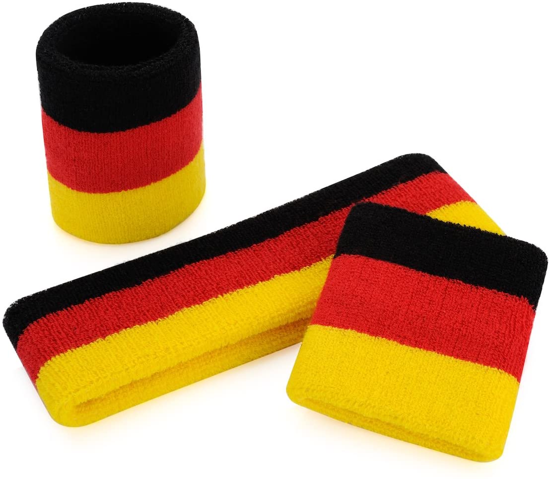 Piala Dunia Jerman headband olahraga berkeringat untuk atlet